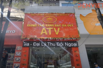 Thiết kế và thi công nội thất tiệm vàng ATV 